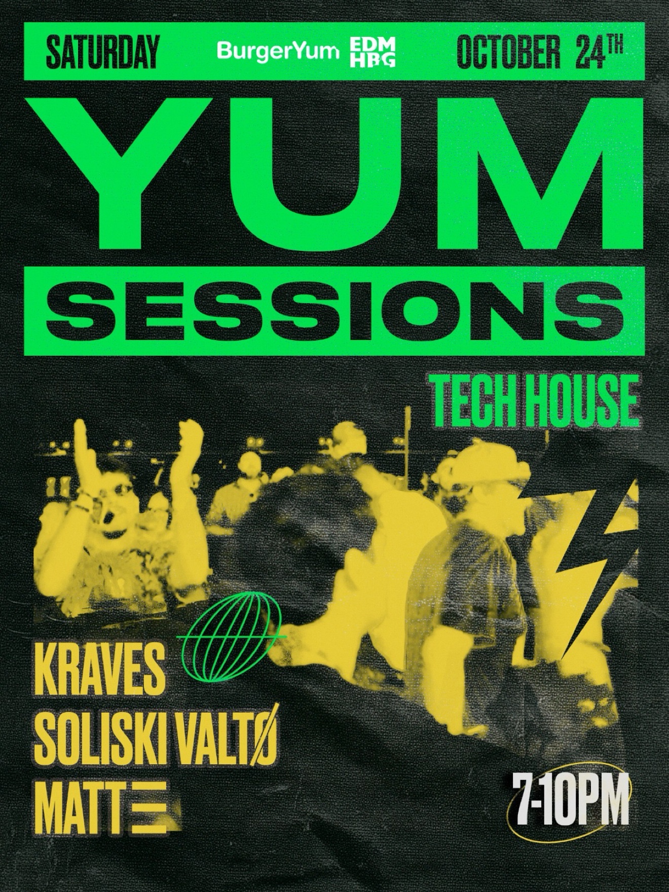 Yum Sessions Vol. 3, October 24 at Burger Yum flyer
